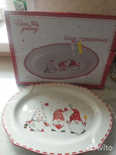 Комплект новогодней посуды