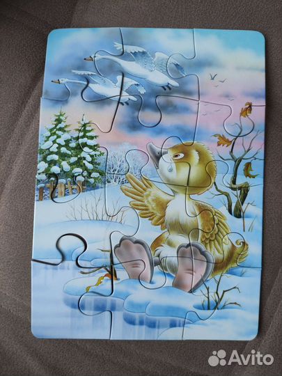 Крупные пазлы динозавры, птицы, котенок гав и тд