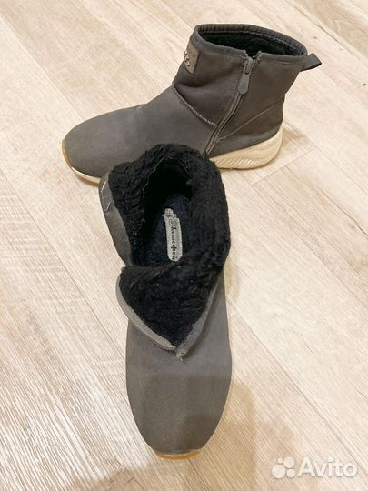 Ботинки мужские зимние натуральная замша, шерсть