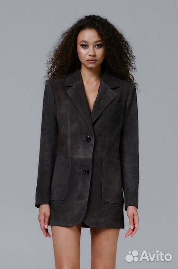 Пиджак из натуральной замши