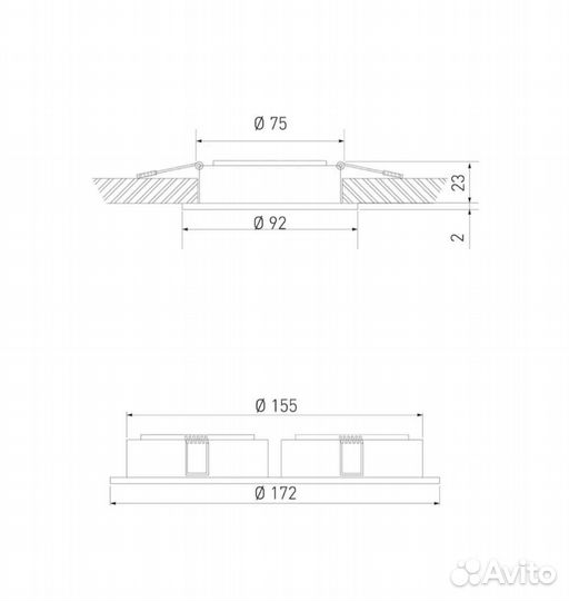Светильник точечный elektrostandard 1061/2