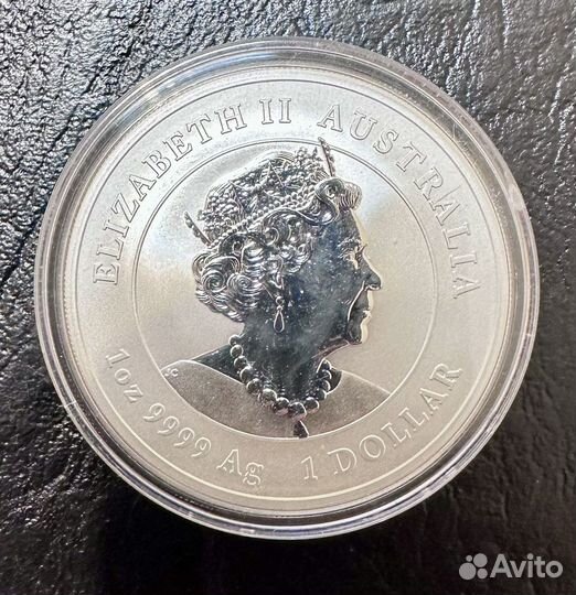 Австралия 1 доллар 2021 год Быка серебро