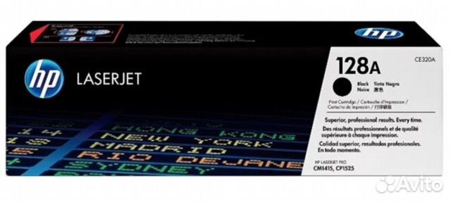 Оригинальный картридж HP CE320A 128A черный
