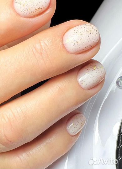 Маникюр с покрытием гель лак и педикюр