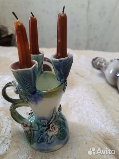 Подсвечники керамика СССР