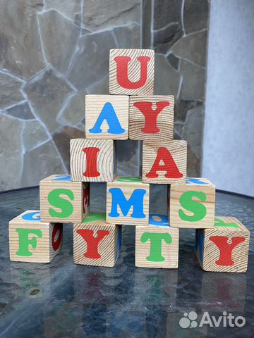 Кубики деревянные алфавит