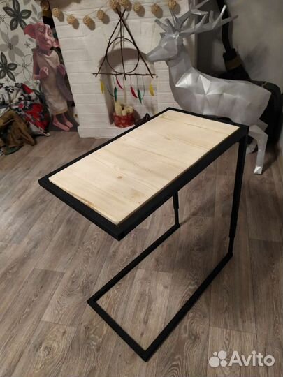 Прикроватный столик лофт журнальный/кофейный