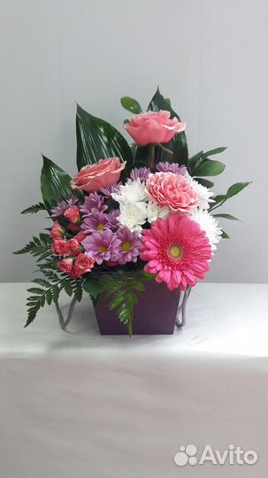 Цветы в коробке