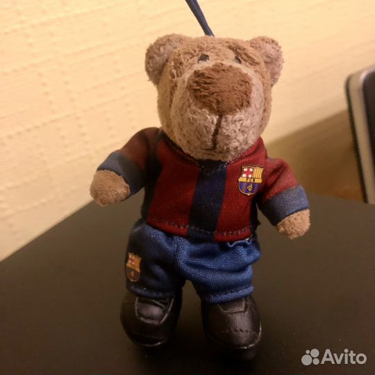 Брелок плюшевый мишка FC Barcelona
