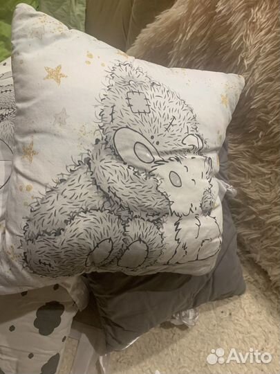 Бортики подушки для детской кроватки. 8 шт