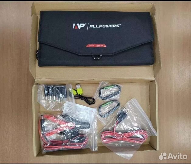 Портативная солнечная панель Allpowers 21W 5V+18V