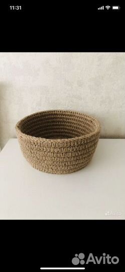 Корзина из джута