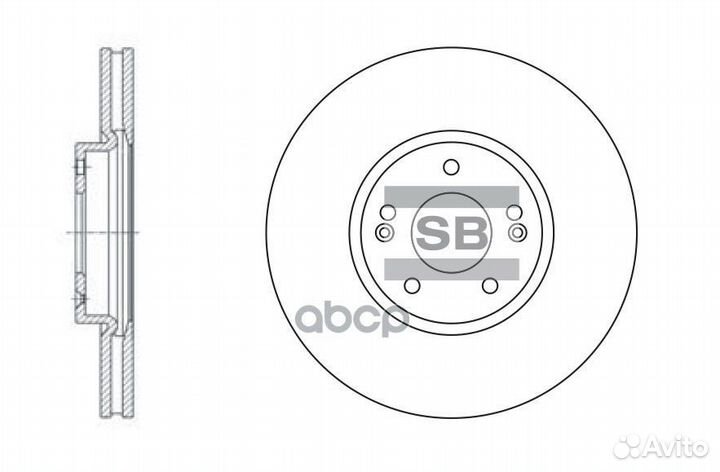Диск тормозной Hyundai santa FE (SM) 05-06/ (CM)