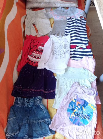 Вещи пакетом на девочку 110 116