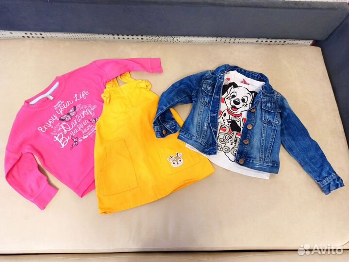 Большой пакет фирменной одежды на девочку92 98 104