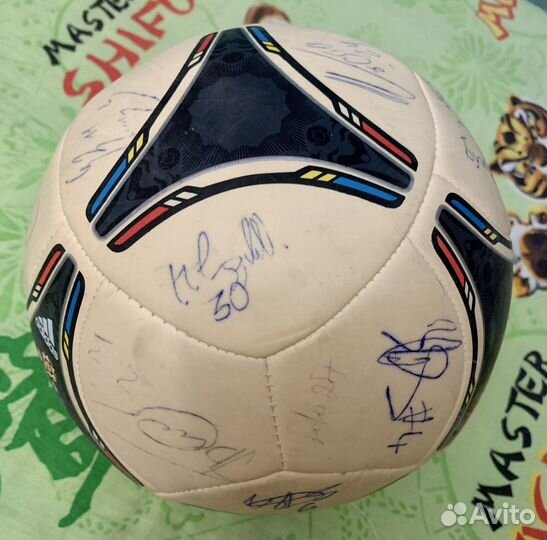 Мяч с автографами футболистов фк Кубань Adidas