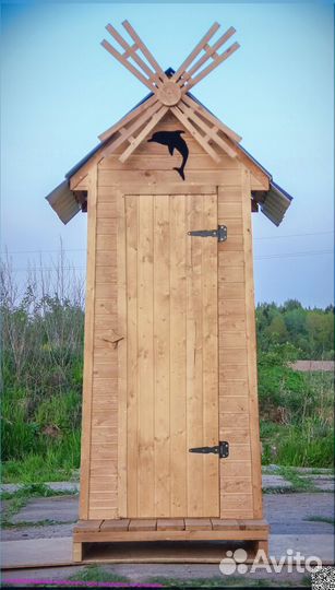 Дачный туалет с установкой
