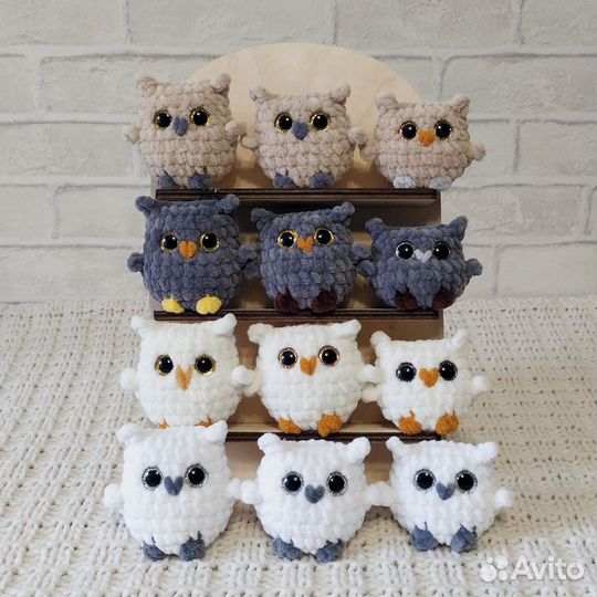 Вязаные игрушки сова