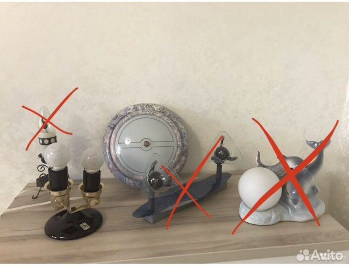 Светильники, лампы настенные и ночник