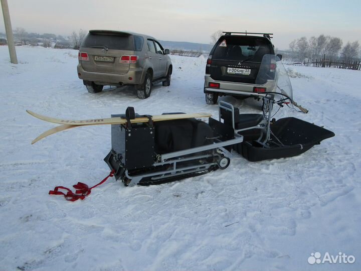 Мотобуксировщик мотособака 15 л с Ураган