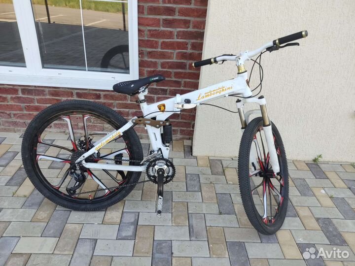 Двухподвесный велосипед lamborghini
