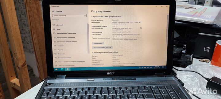 Ноутбук acer aspire