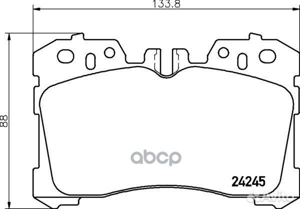 Колодки тормозные дисковые перед NP1163 NIS