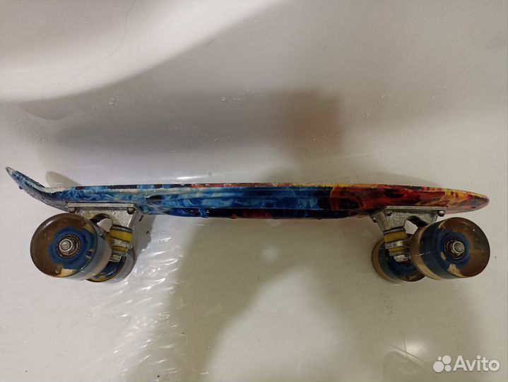 Пенни борд скейтборд со светящимися колесами