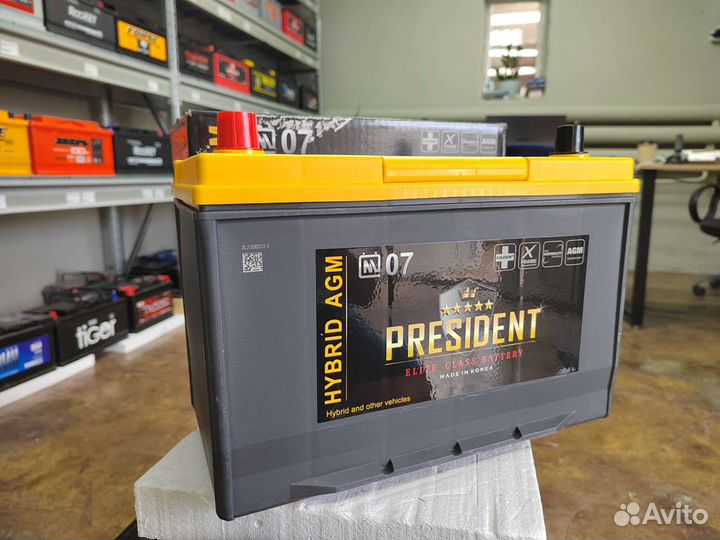 Аккумулятор гелевый President AGM 90 Ач прям 800 А