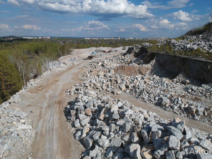 Действующее производство щебня, строй. камня