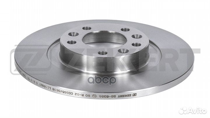 Диск тормозной zekkert BS6356 зад. Citroen Jumpy