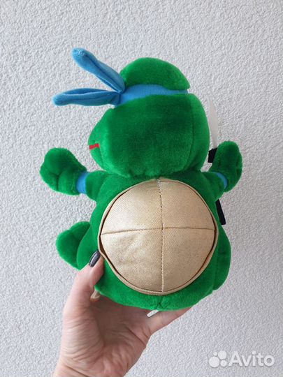 Игрушка детская мягкая зеленая ниньзя черепашка