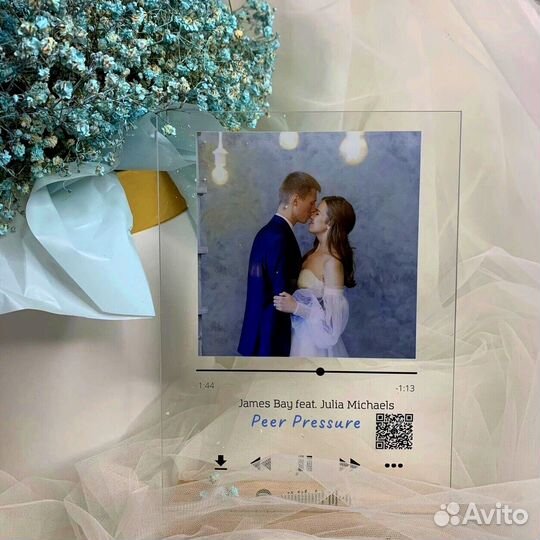 Трек-пластинка, живое фото на стекле