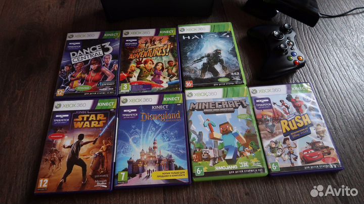 Xbox 360 + Kinect + игры