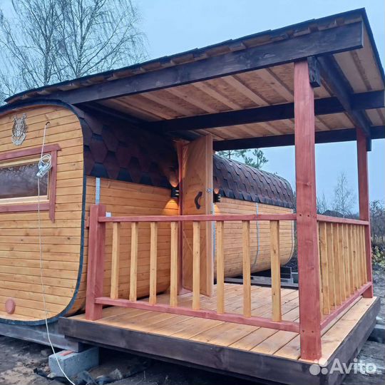 Баня Квадро бочка