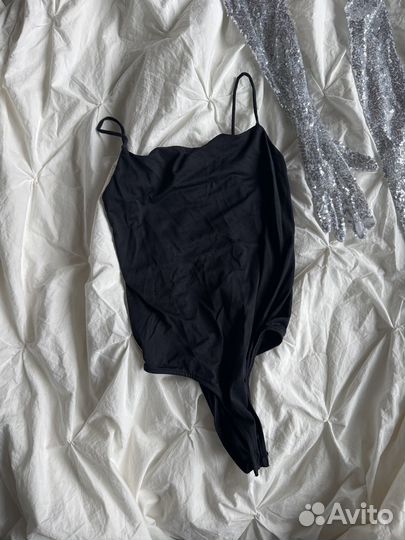 Zara боди черное L
