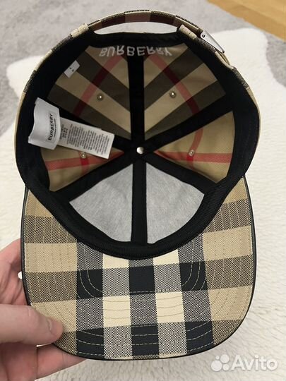 Кепка burberry бежевая оригинал размер L