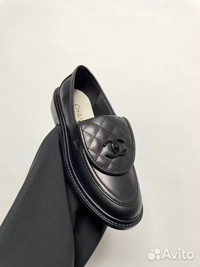 Лоферы chanel corduroy loafers