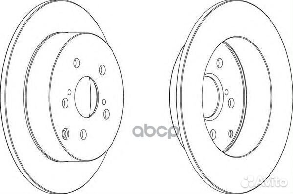 Диск торм задн ddf1419 Ferodo