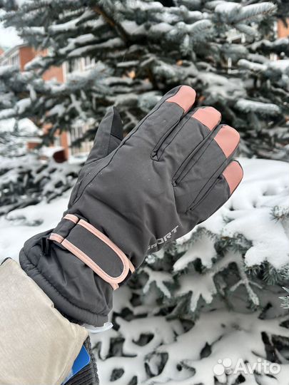 Горнолыжные перчатки, женские, размер М