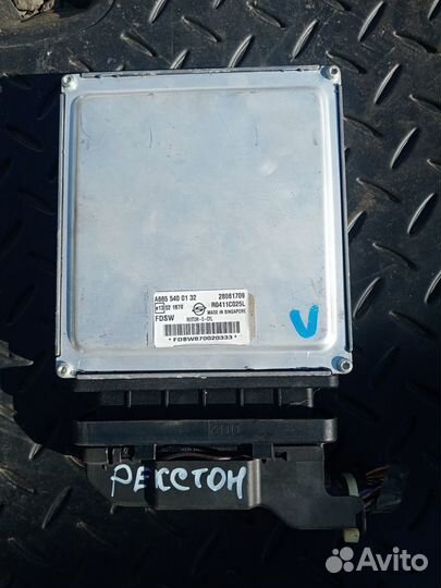 Блок управления двигателем на саненг Рекстон II 07