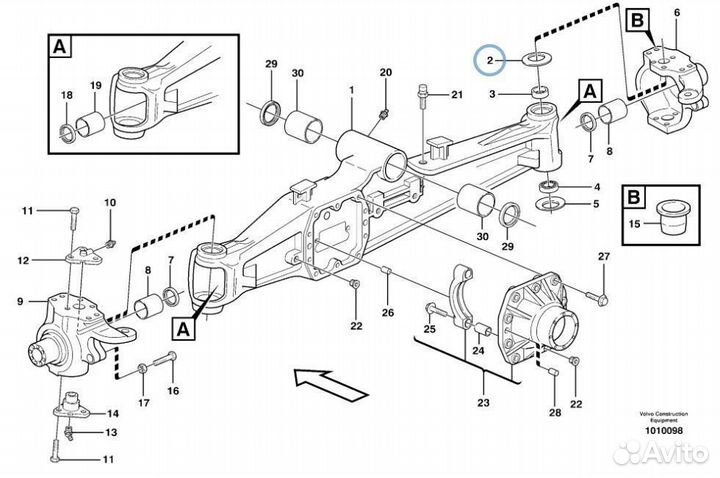 128633 Шайба пружинная шкворня поворотного кулака
