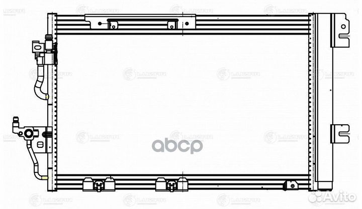 Радиатор кондиц. для а/м Opel Astra H (04) /Zafira