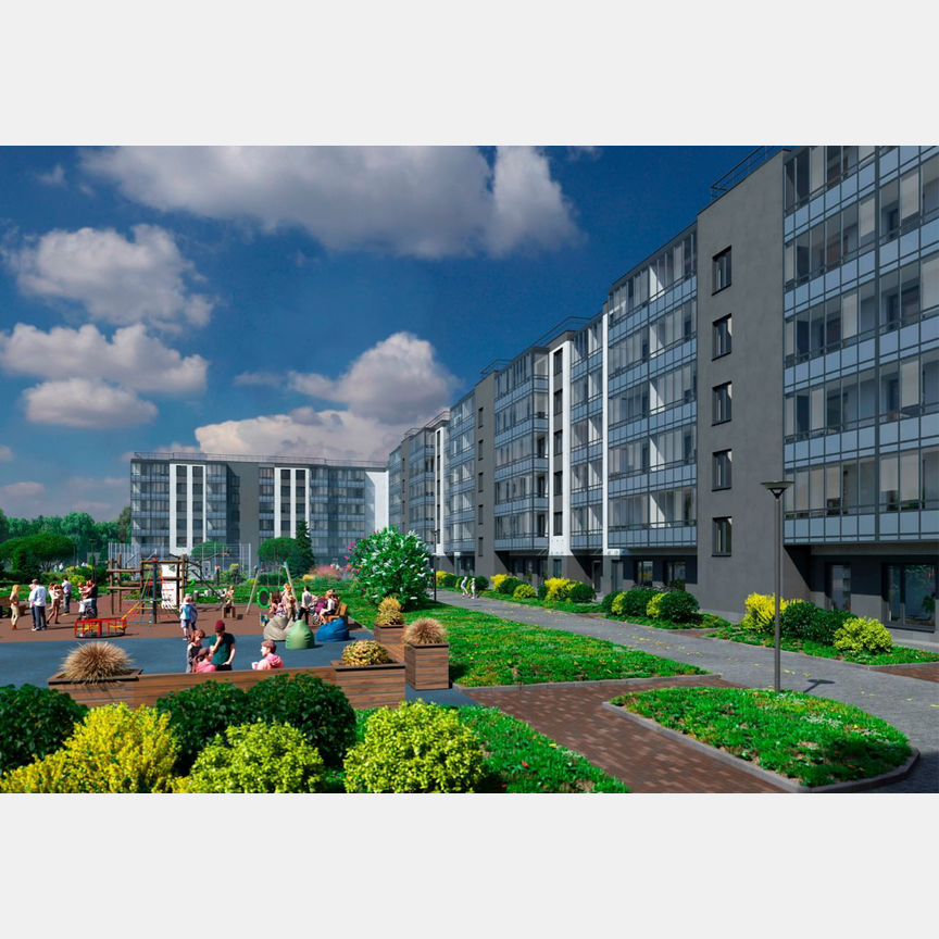 1-к. квартира, 54,8 м², 3/6 эт.