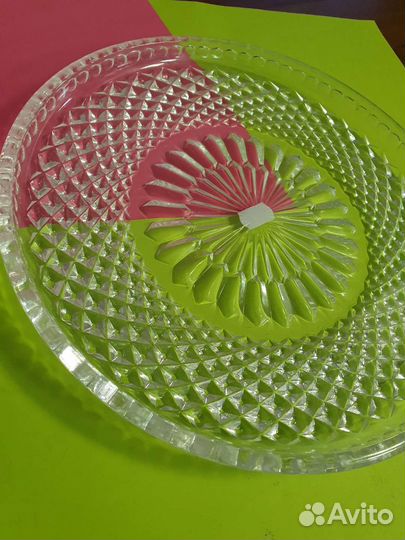 Тарелка хрусталь
