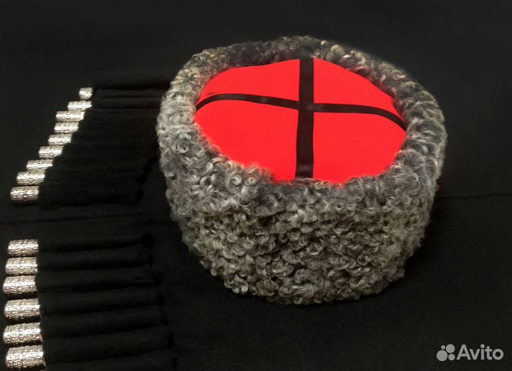 Кубанка из серого каракуля Ильченко