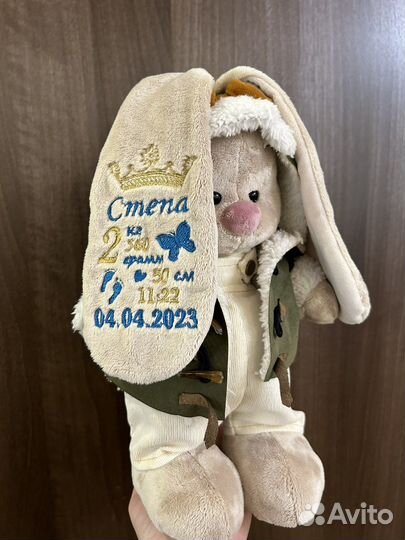 Мягкая игрушка заяц