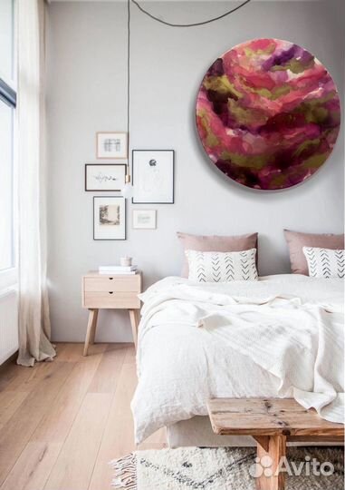 Интерьерные картины спиртовыми чернилами на холсте