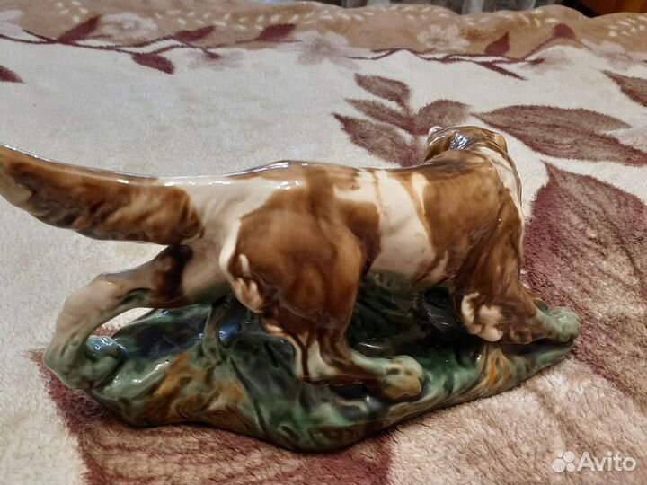 Фарфоровая статуэтка Сеттер с дичью