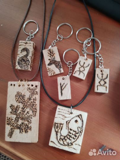 Этно серьги, брелки, подвески